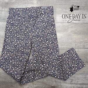 Rafaella Leopard Print Capri Pants Size 6